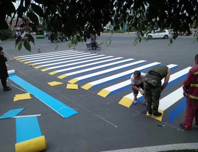 芜湖芜湖彩色路面标线施工